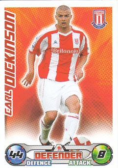 Carl Dickinson Stoke City 2008/09 Topps Match Attax #258